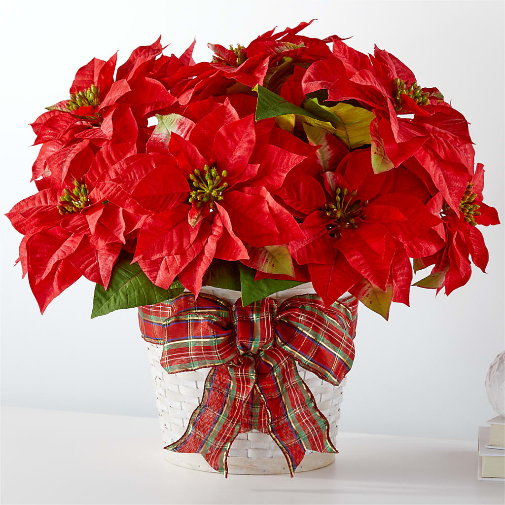 Happiest Holidays Poinsettia – Floral Creations, Mcadoo PA