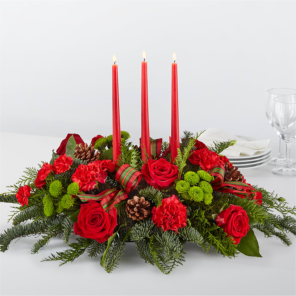 By the Candlelight Centerpiece – Floral Creations, Mcadoo PA