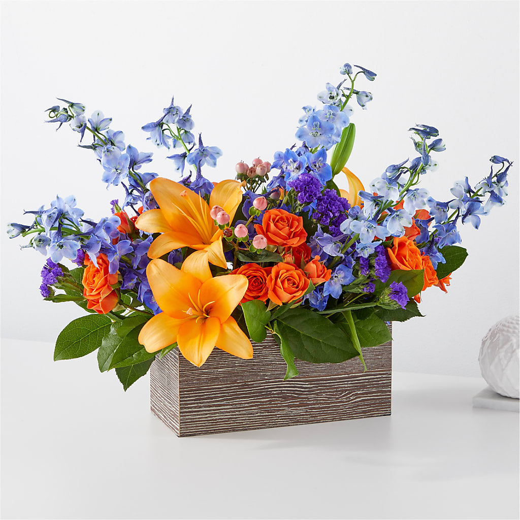 Radiant Citrus Box Bouquet – Floral Creations, Mcadoo PA