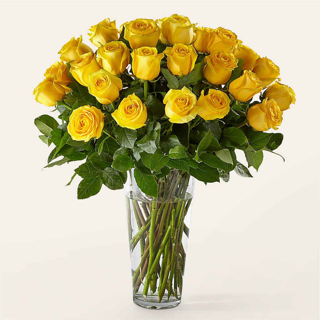 Long Stem Yellow Rose Bouquet – Floral Creations, Mcadoo PA