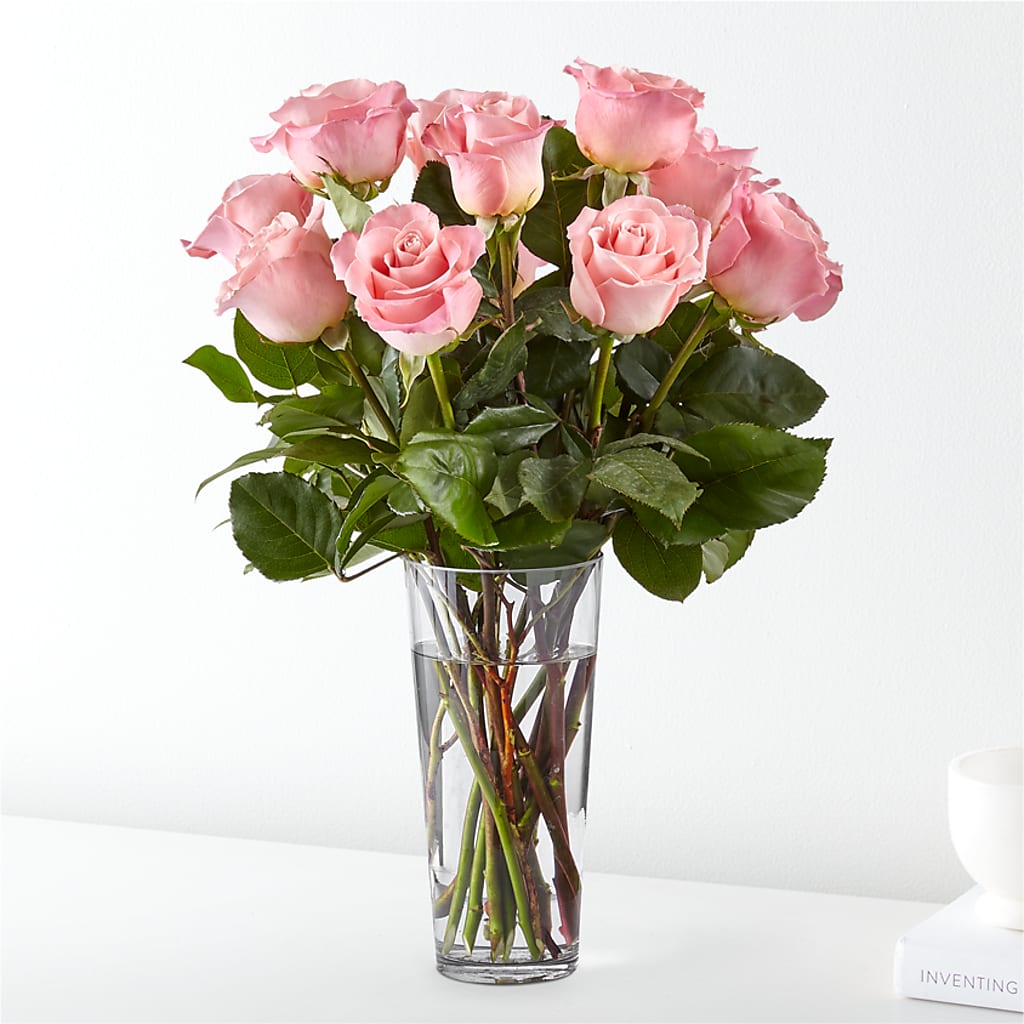 Long Stem Pink Rose Bouquet – Floral Creations, Mcadoo PA