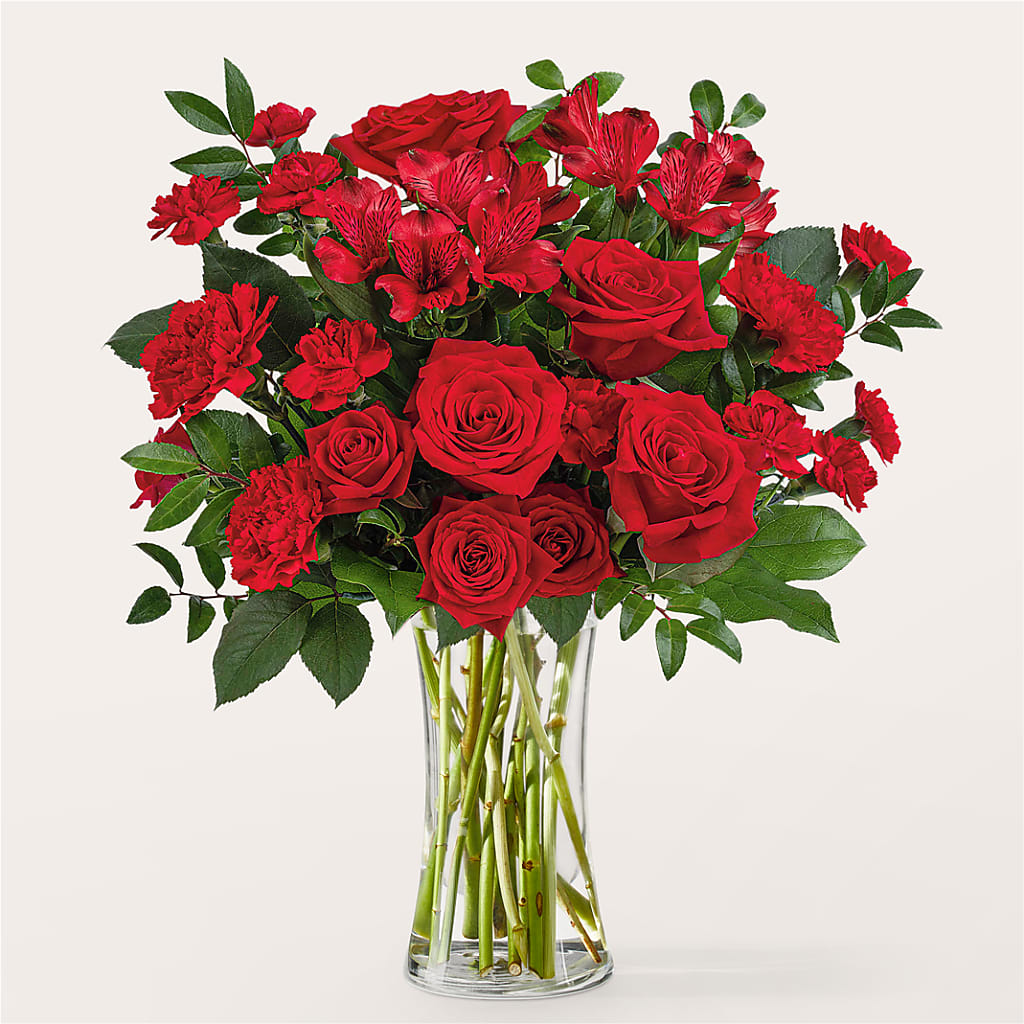 Brilliant Ruby Bouquet – Floral Creations, Mcadoo PA