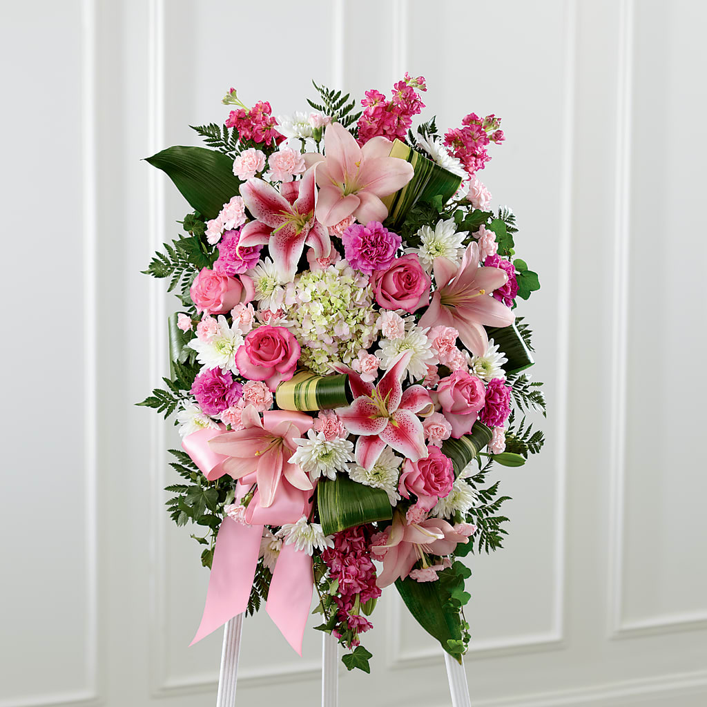 Comforting Standing Spray – Floral Creations, Mcadoo PA