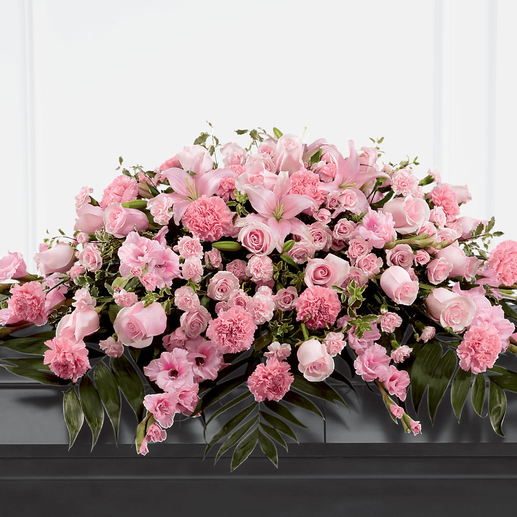 Garden of Comfort Casket Spray (Standard) – Floral Creations, Mcadoo PA