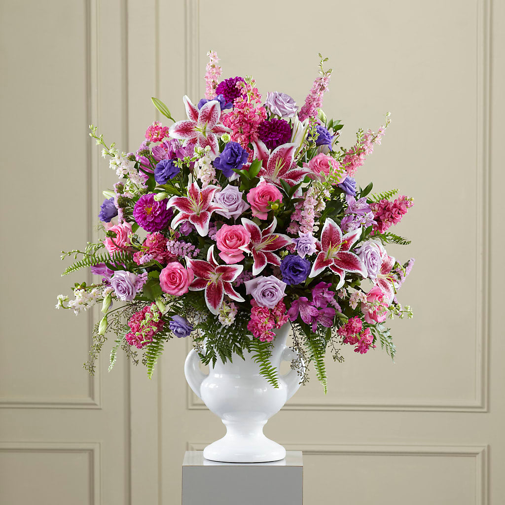 Peaceful Tribute Arrangement – Floral Creations, Mcadoo PA