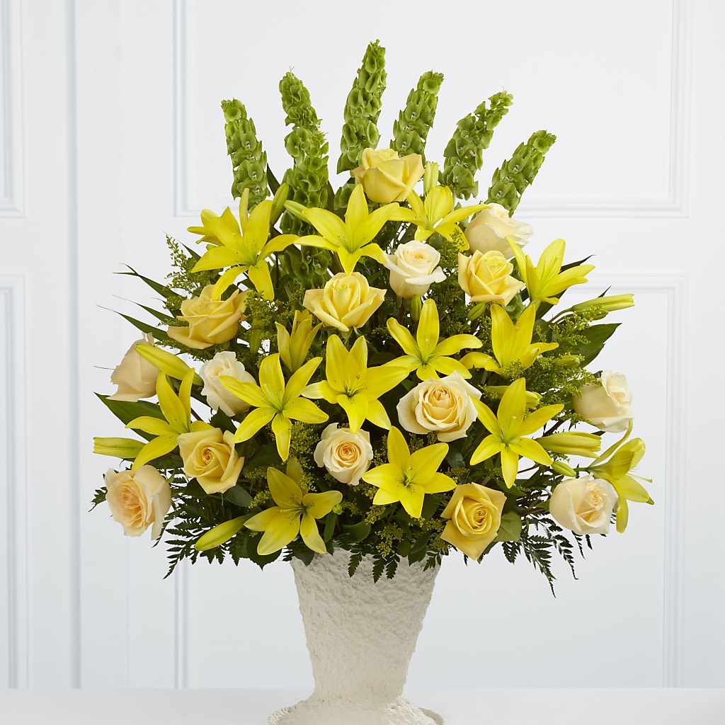 Golden Memories Arrangement – Floral Creations, Mcadoo PA