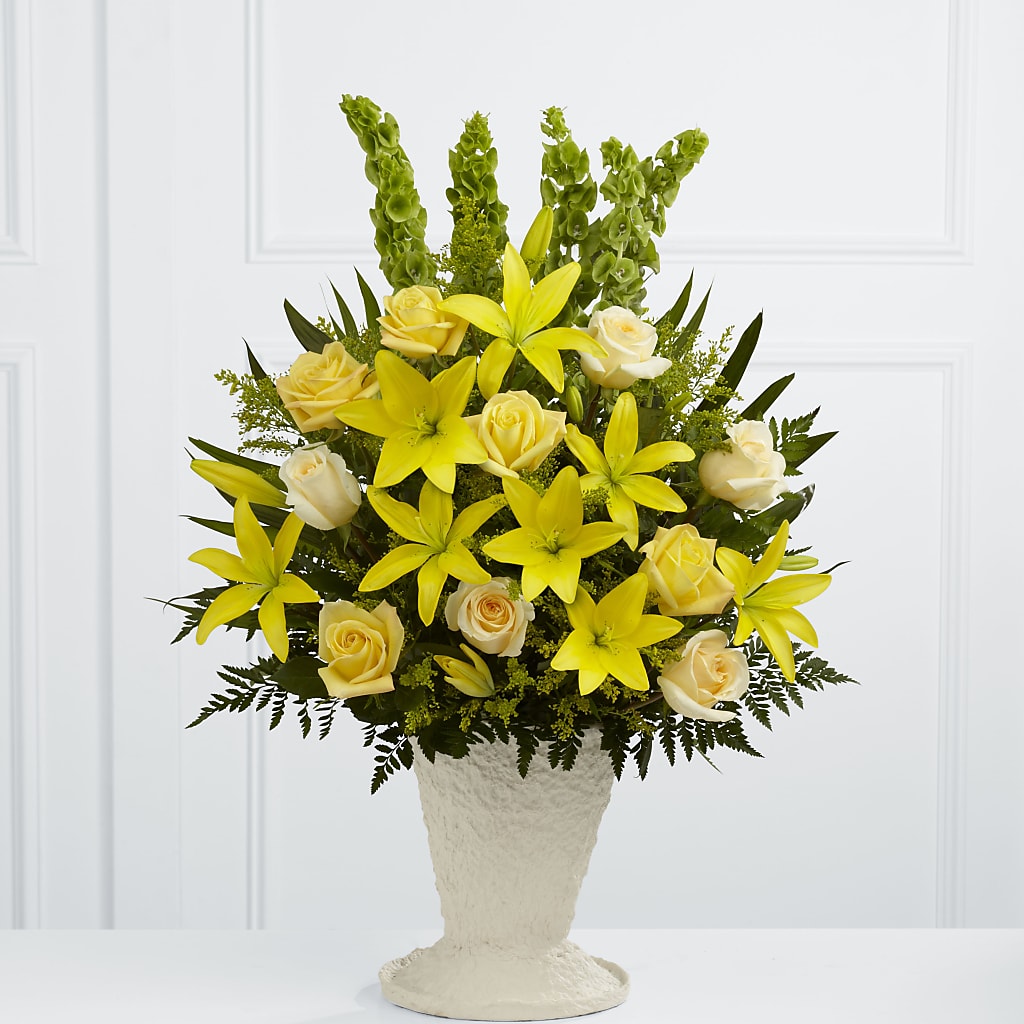 Golden Memories Arrangement – Floral Creations, Mcadoo PA