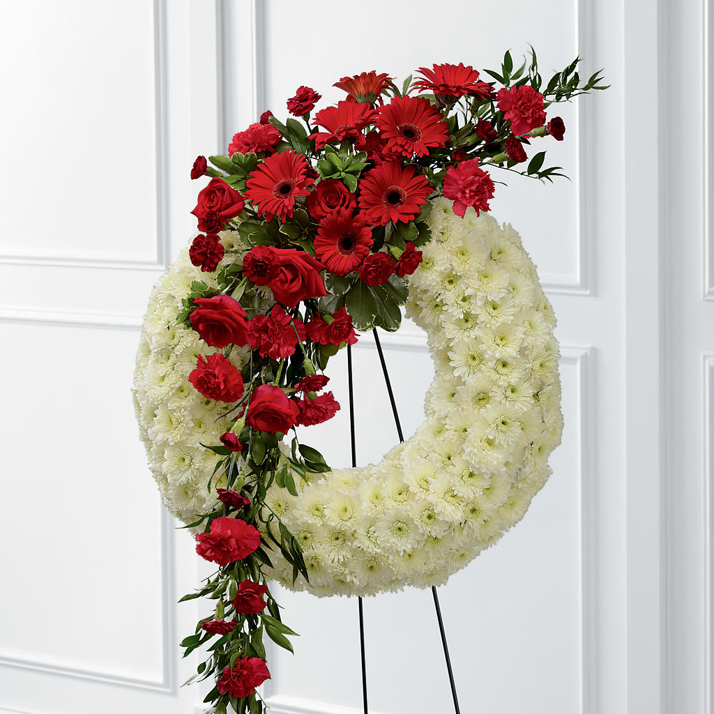 Graceful Tribute Wreath – Floral Creations, Mcadoo PA