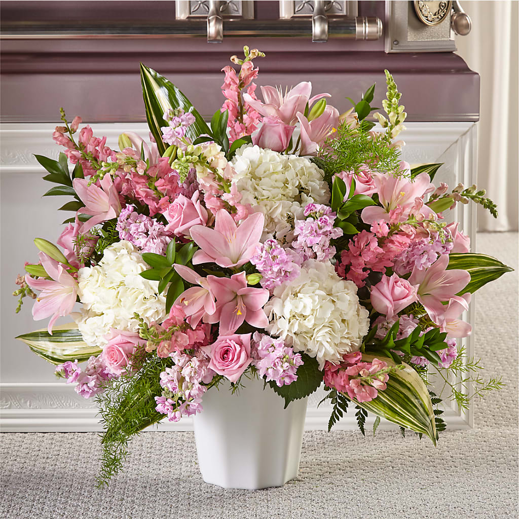 Simply Serene Floor Basket – Floral Creations, Mcadoo PA