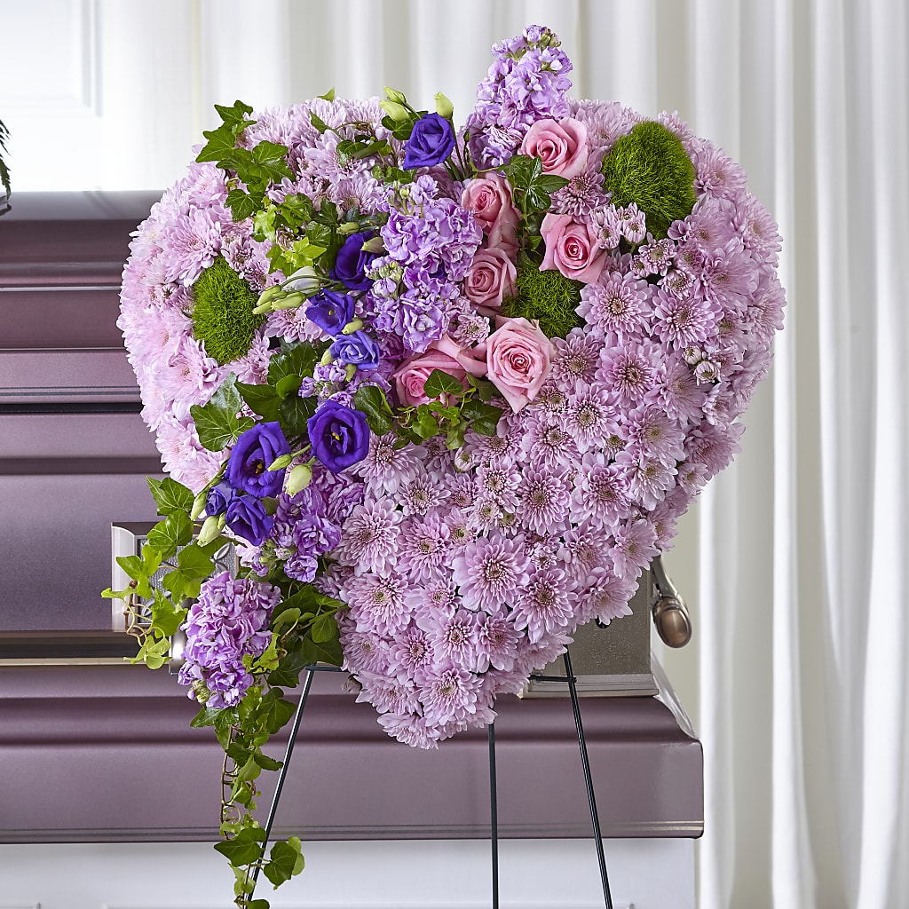 Treasured Love Standing Heart – Floral Creations, Mcadoo PA