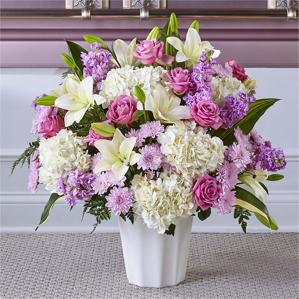 Heaven Sent Floor Basket – Floral Creations, Mcadoo PA