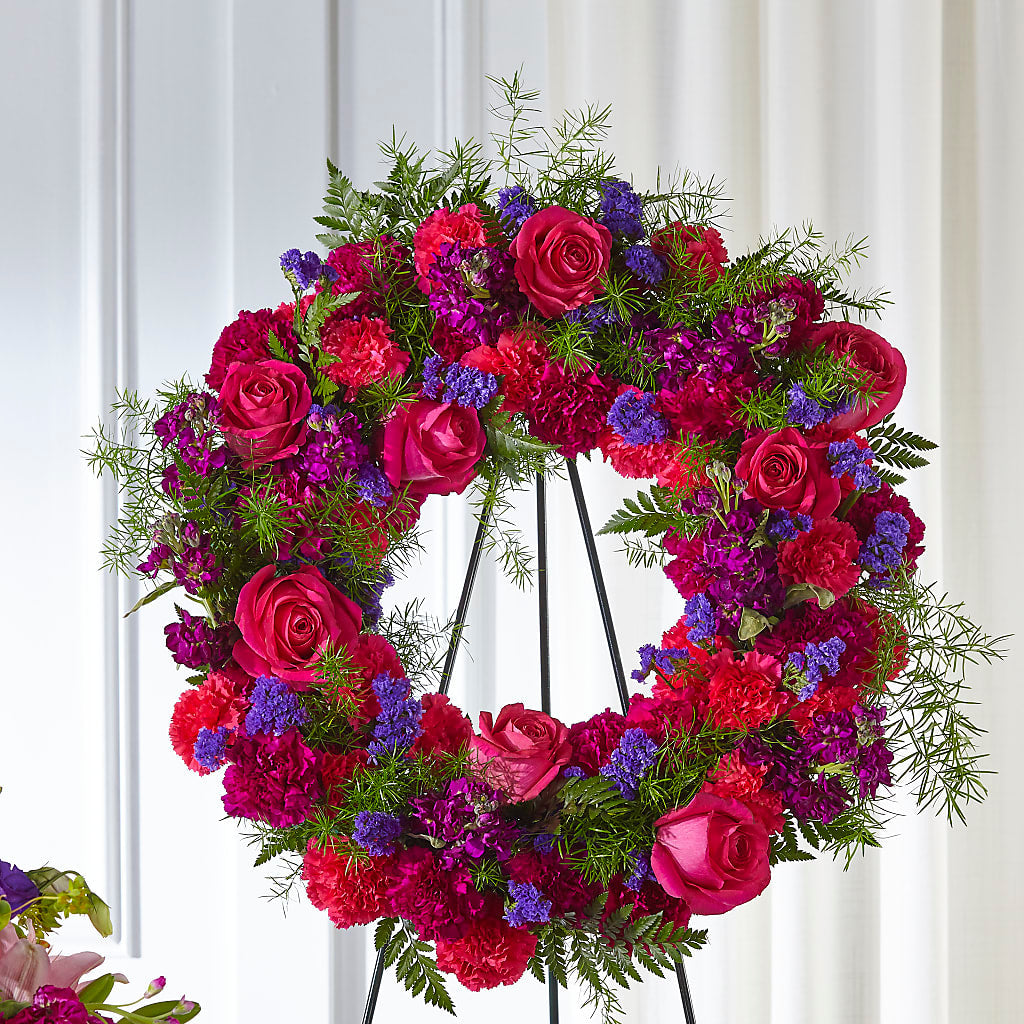 Calming Colors Wreath – Floral Creations, Mcadoo PA