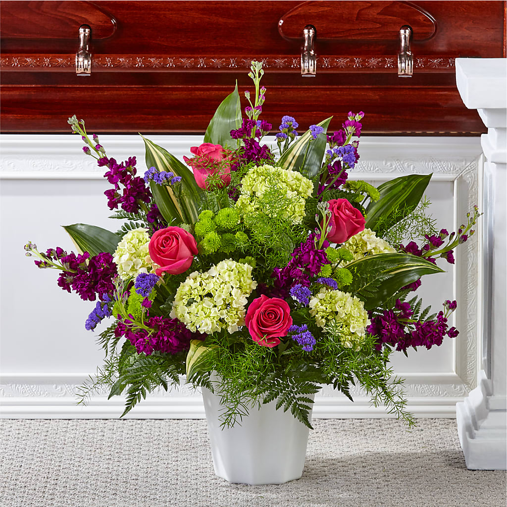 Beautiful Horizons Floor Basket – Floral Creations, Mcadoo PA
