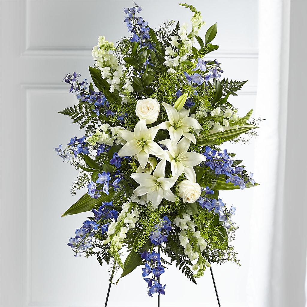 Faithful Friend Standing Spray – Floral Creations, Mcadoo PA