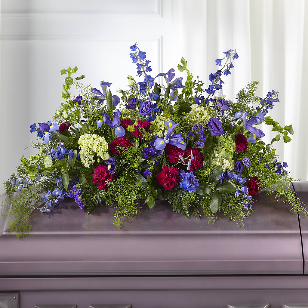 Always Treasured Casket Spray – Floral Creations, Mcadoo PA