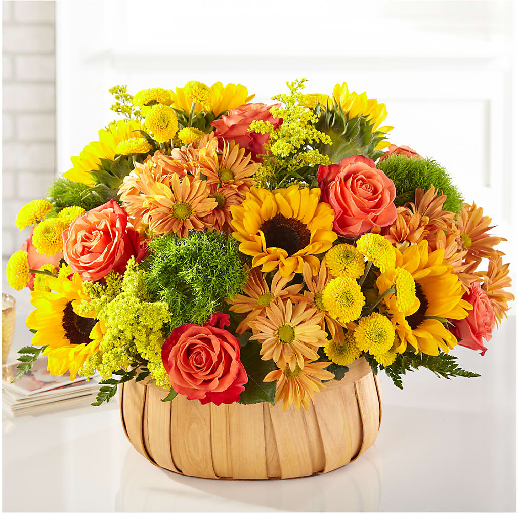 Harvest Sunflower Basket – Floral Creations, Mcadoo PA