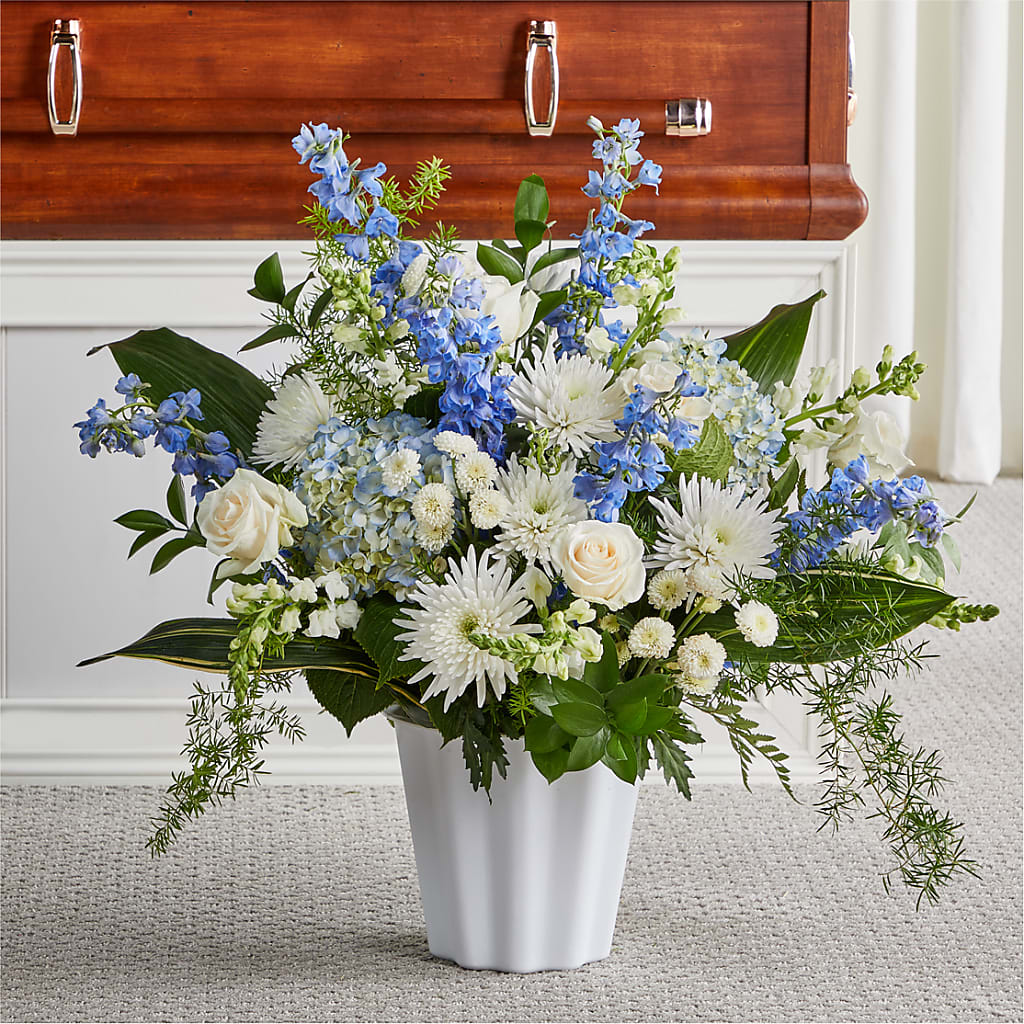 Everlasting Memories Floor Basket – Floral Creations, Mcadoo PA