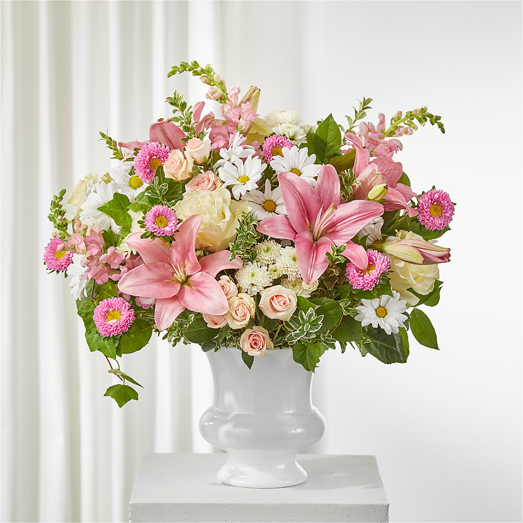 Empathetic Blooms Urn Arrangement – Floral Creations, Mcadoo PA