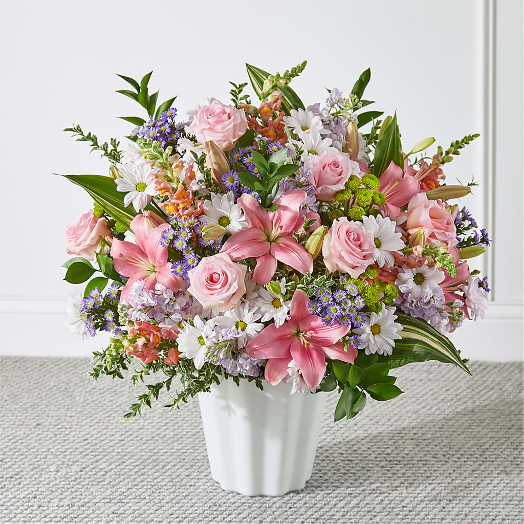 Abundant Compassion Floor Basket – Floral Creations, Mcadoo PA