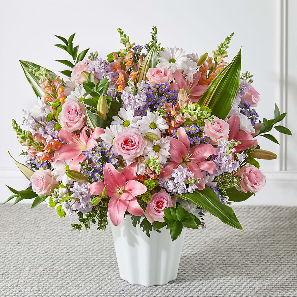 Abundant Compassion Floor Basket – Floral Creations, Mcadoo PA