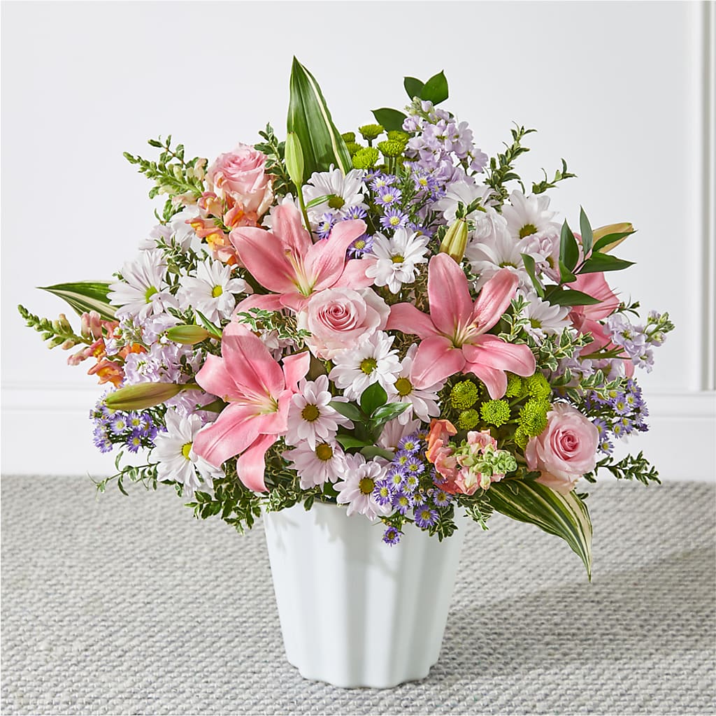 Abundant Compassion Floor Basket – Floral Creations, Mcadoo PA