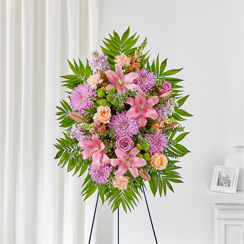 Love & Light Standing Spray – Floral Creations, Mcadoo PA