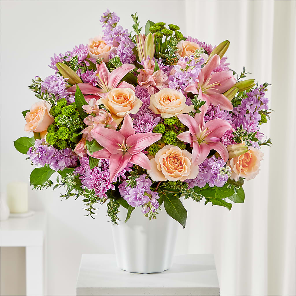 Supportive Embrace Tabletop Basket – Floral Creations, Mcadoo PA