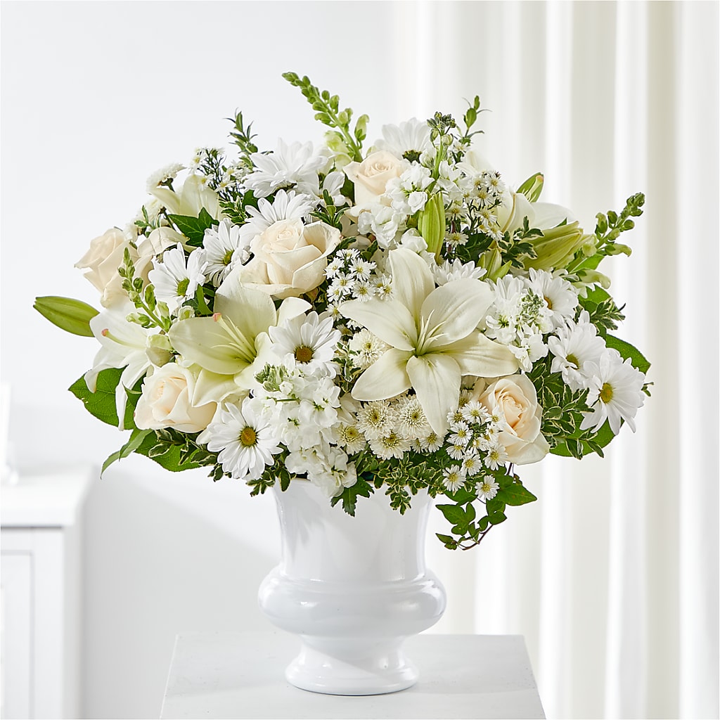 Uplifting Urn Arrangement – Floral Creations, Mcadoo PA