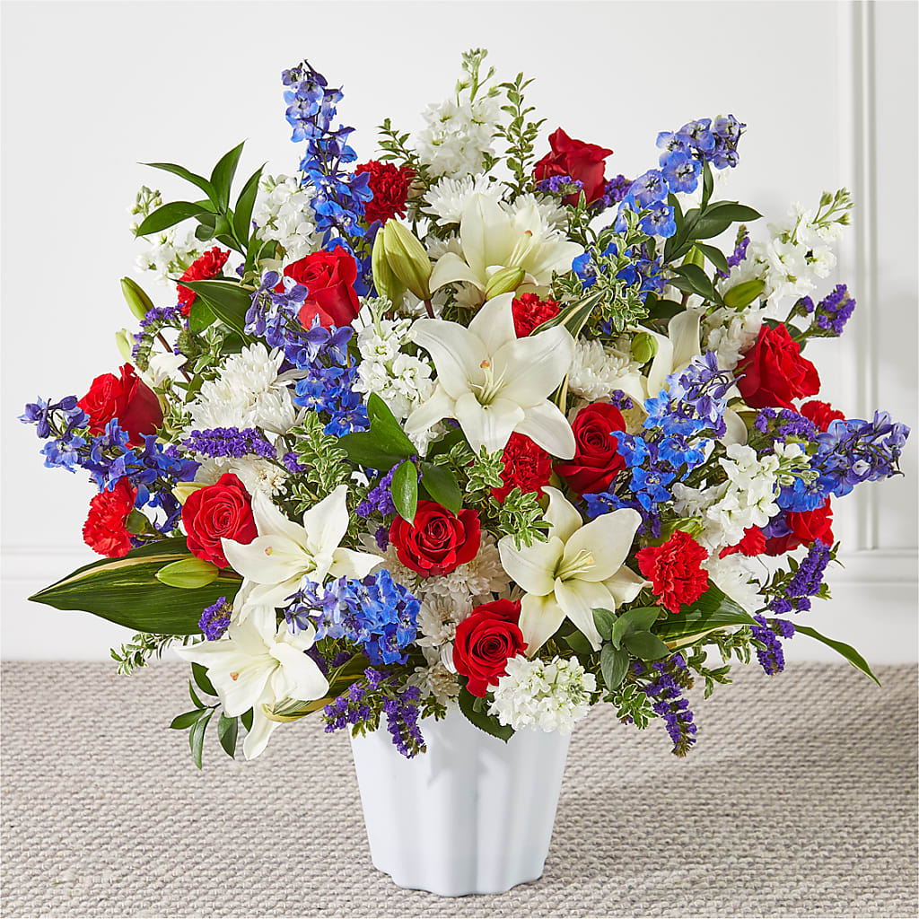 Consoled Floor Basket – Floral Creations, Mcadoo PA