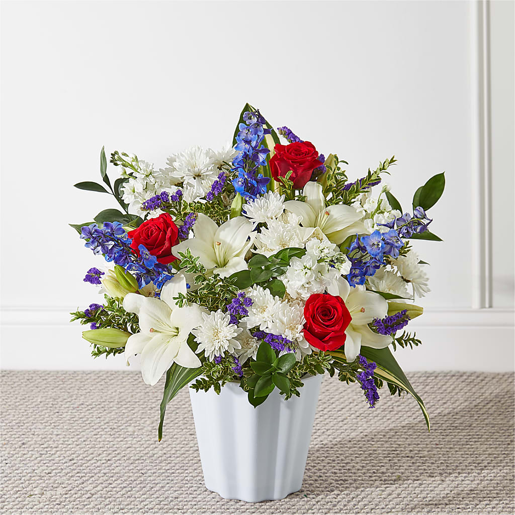 Consoled Floor Basket – Floral Creations, Mcadoo PA