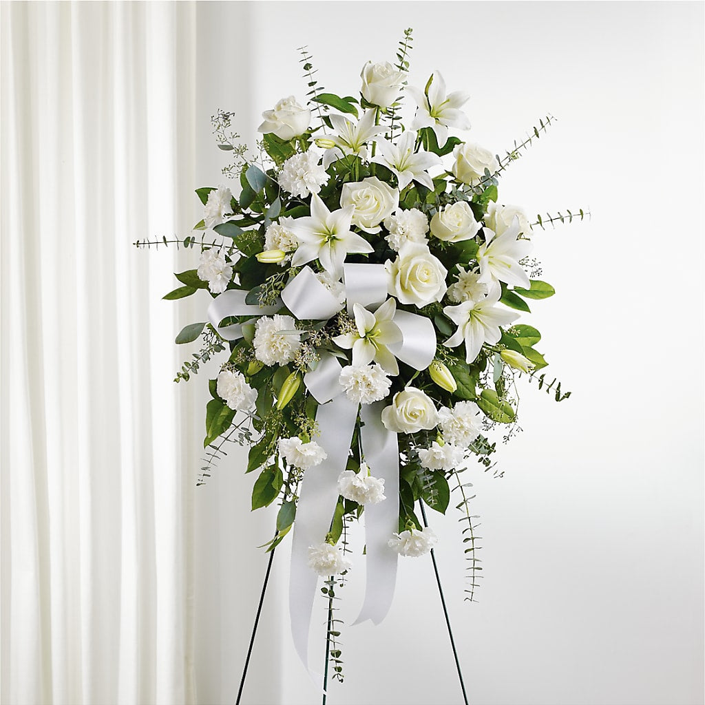 With Care Standing Spray – Floral Creations, Mcadoo PA