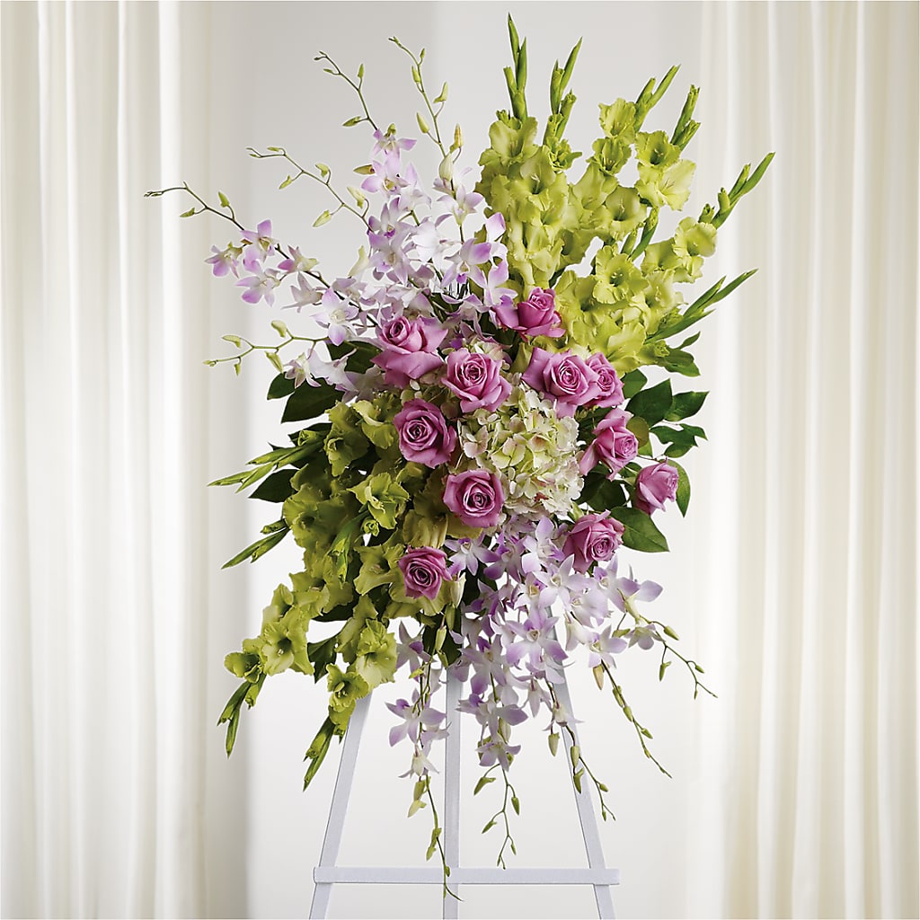 Lasting Legacy Standing Spray – Floral Creations, Mcadoo PA