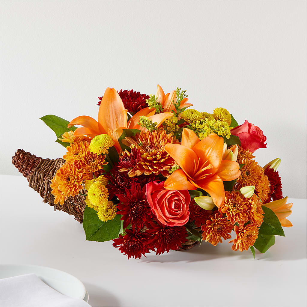 Bouquet of Blessings Cornucopia – Floral Creations, Mcadoo PA