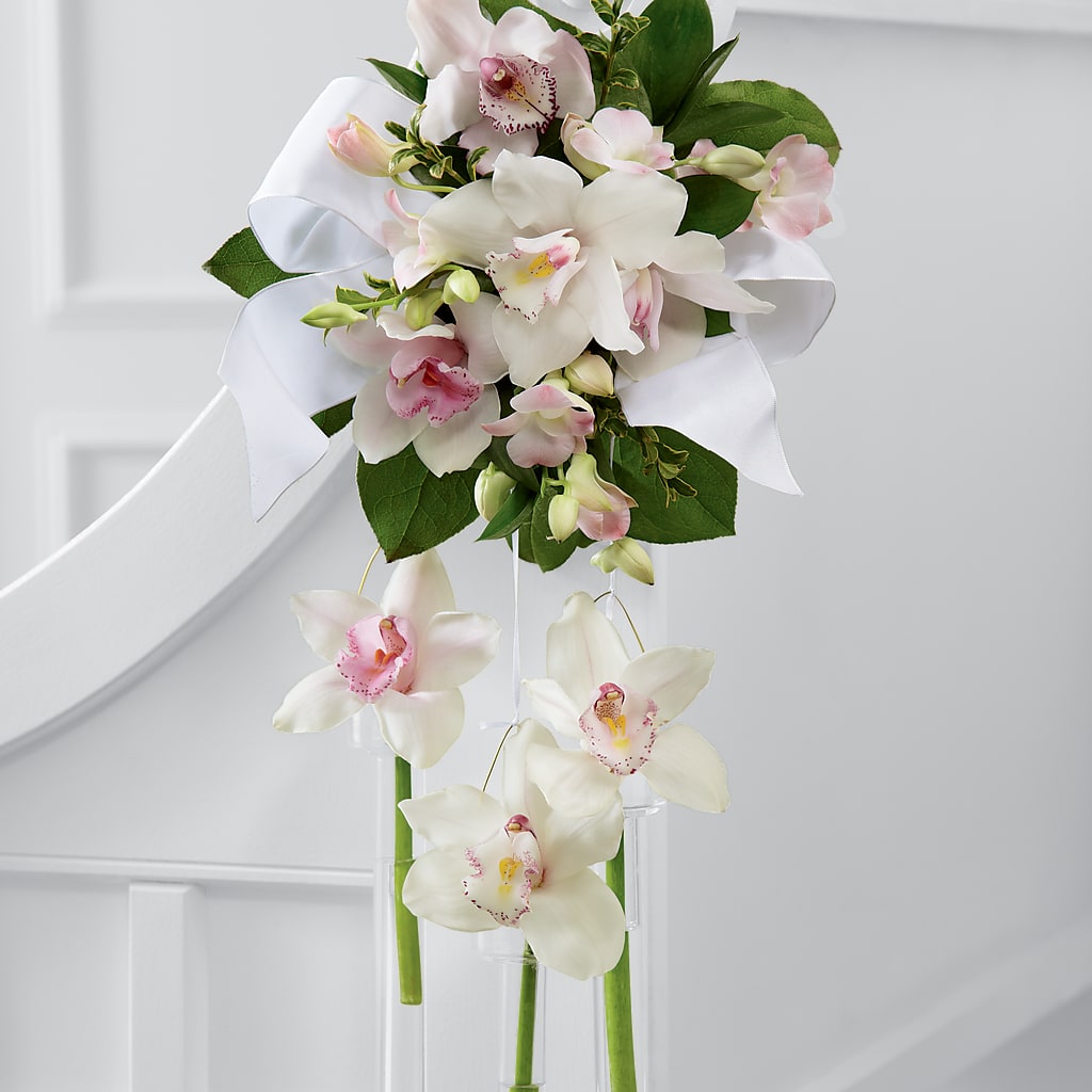 Perfect Entrance Pew Arrangement – Floral Creations, Mcadoo PA