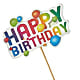 Happy Birthday Pick –  Floral Creations, Mcadoo PA