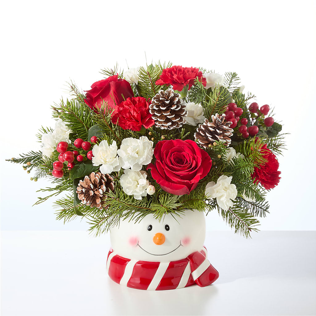 Jolly Snowman Bouquet –  Floral Creations, Mcadoo PA