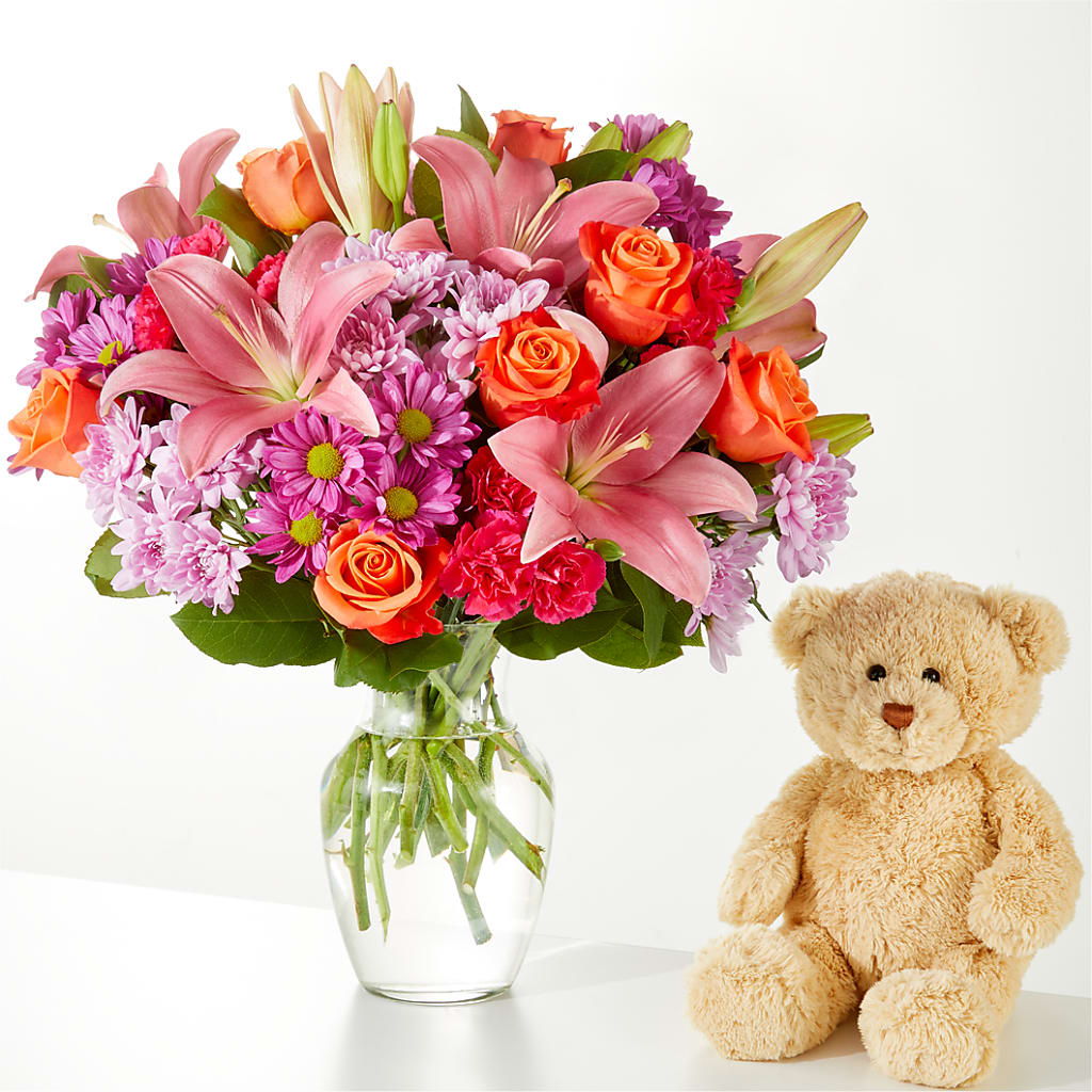 One and Only Bouquet and Bear Bundle –  Floral Creations, Mcadoo PA