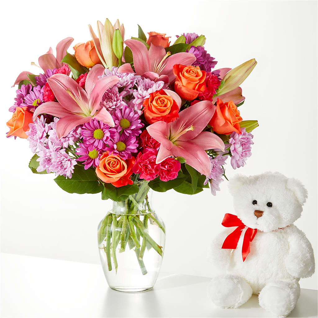 One and Only Bouquet and Bear Bundle –  Floral Creations, Mcadoo PA