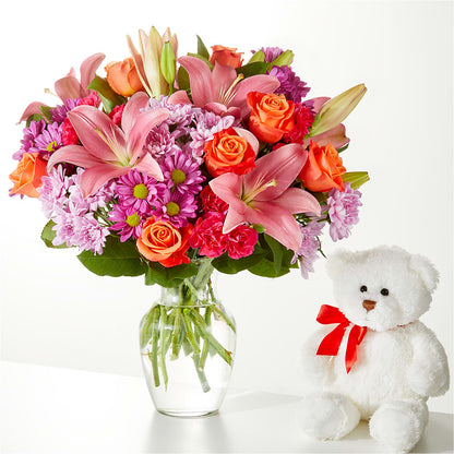 One and Only Bouquet and Bear Bundle –  Floral Creations, Mcadoo PA