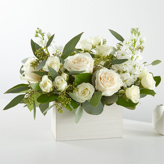 Fresh Linen Box Bouquet –  Floral Creations, Mcadoo PA