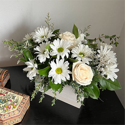 Fresh Linen Box Bouquet –  Floral Creations, Mcadoo PA