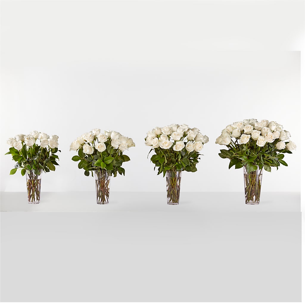 Long Stem White Rose Bouquet –  Floral Creations, Mcadoo PA