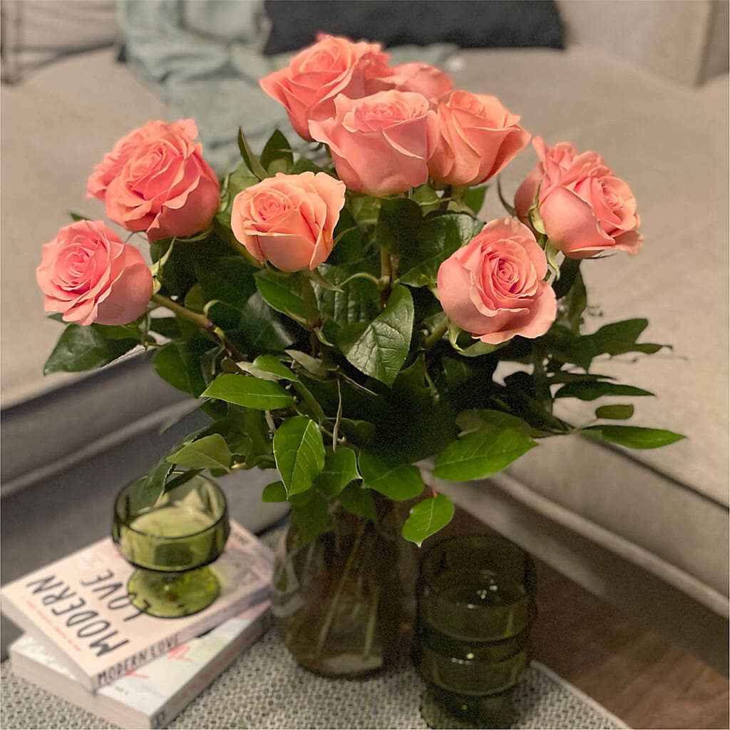 Long Stem Pink Rose Bouquet –  Floral Creations, Mcadoo PA