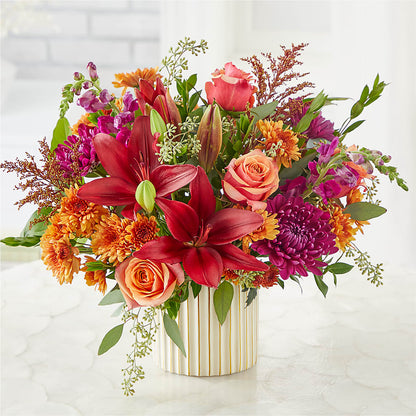 Burgundy Landscape Bouquet –  Floral Creations, Mcadoo PA