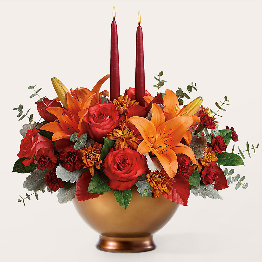 Fruits of Fall Centerpiece –  Floral Creations, Mcadoo PA
