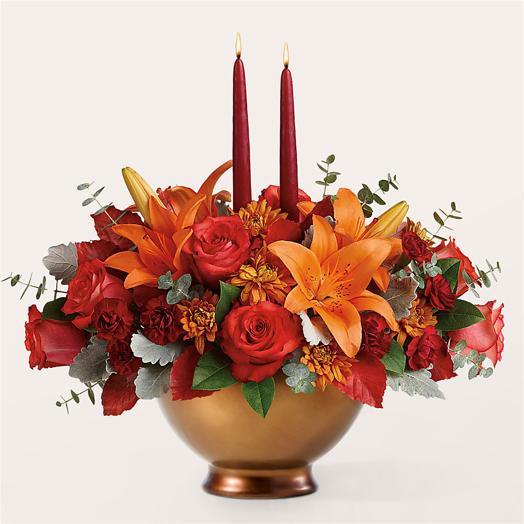 Fruits of Fall Centerpiece –  Floral Creations, Mcadoo PA