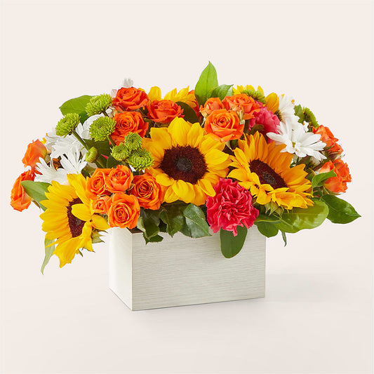 Sun-drenched Blooms Box Bouquet –  Floral Creations, Mcadoo PA