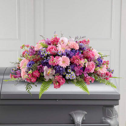 Glorious Garden Casket Spray –  Floral Creations, Mcadoo PA