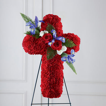 Faithful Hero Floral Cross –  Floral Creations, Mcadoo PA