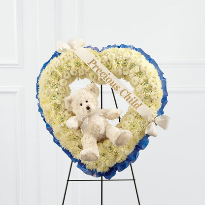 Precious Child Standing Heart –  Floral Creations, Mcadoo PA